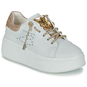 Shoes Women Low top trainers Tosca Blu VANITY White / Gold