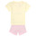 Clothing Girl Tracksuits Adidas Sportswear I BL CO T SET Ecru / Pink