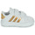 Shoes Girl Low top trainers Adidas Sportswear GRAND COURT 2.0 CF I White / Gold