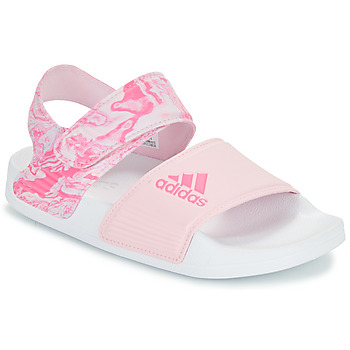 Shoes Girl Sandals Adidas Sportswear ADILETTE SANDAL K Pink