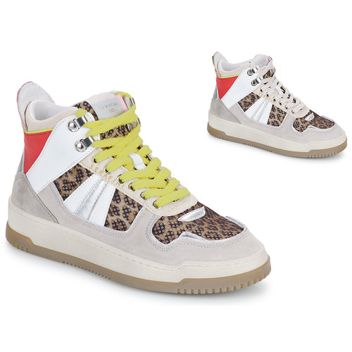 Shoes Women High top trainers Serafini ELLE White / Leopard