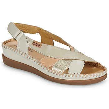 Shoes Women Sandals Pikolinos CADAQUES W8K Beige / White / Gold