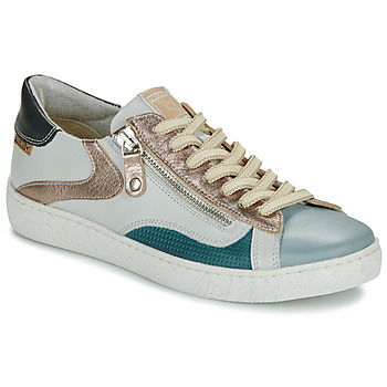 Shoes Women Low top trainers Pikolinos LANZAROTE W7B White / Blue / Gold