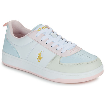 Shoes Girl Low top trainers Polo Ralph Lauren POLO COURT II White / Multicolour
