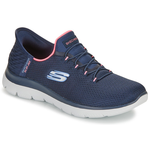 Shoes Women Low top trainers Skechers SUMMITS - FRESH TREND Marine / Pink