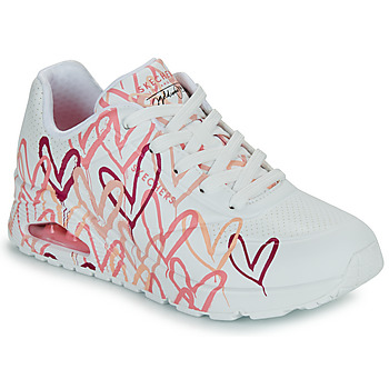 Skechers UNO GOLDCROWN - SPREAD THE LOVE White / Red