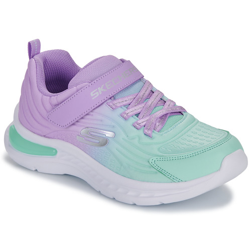 Shoes Girl Low top trainers Skechers JUMPERS-TECH - CLASSIC Green / Violet