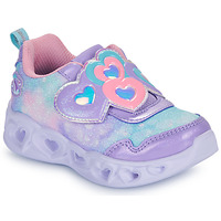Shoes Girl Low top trainers Skechers LIGHTS - LOVIN REFLECTION Violet