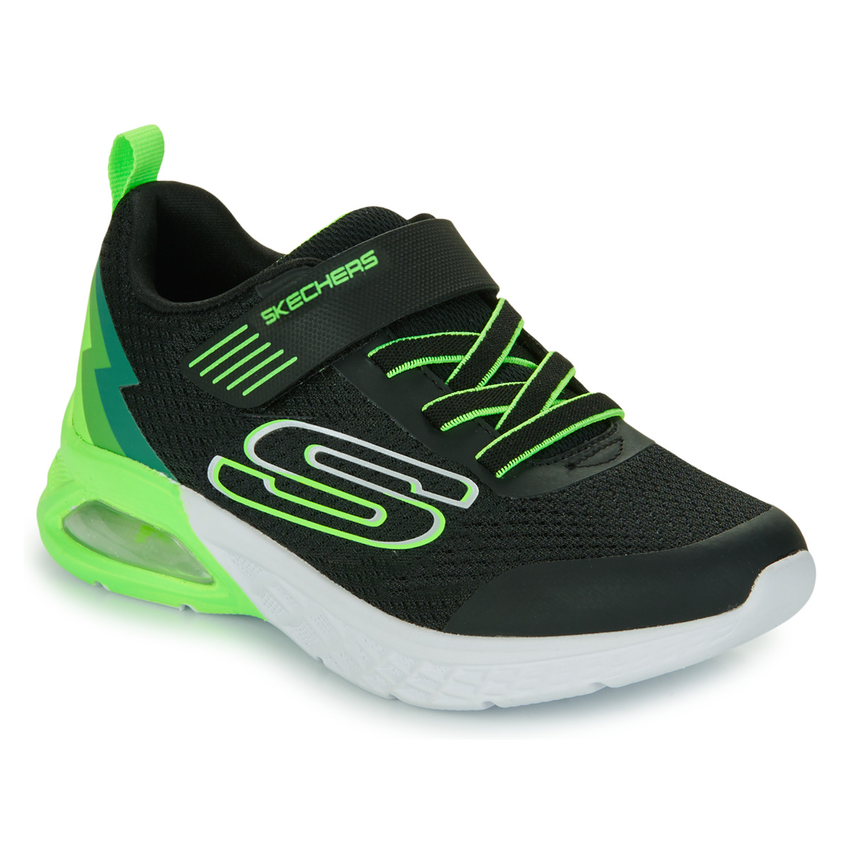 Shoes Boy Low top trainers Skechers MICROSPEC MAX II - VODROX Black / Green