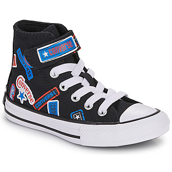 Shoes Children High top trainers Converse CHUCK TAYLOR ALL STAR EASY-ON STICKERS Black / Multicolour