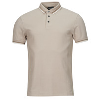 Clothing Men short-sleeved polo shirts Emporio Armani POLO 3D1FM4 Taupe / Beige