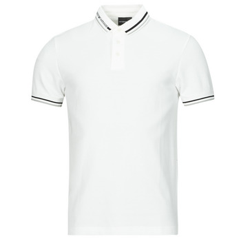 Clothing Men short-sleeved polo shirts Emporio Armani POLO 3D1FM4 White