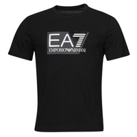 Clothing Men short-sleeved t-shirts Emporio Armani EA7 TSHIRT 3DPT81 Black