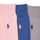 Accessorie Socks Polo Ralph Lauren 84023PK-MERC 3PK-CREW SOCK-3 PACK Marine / Grey / Pink