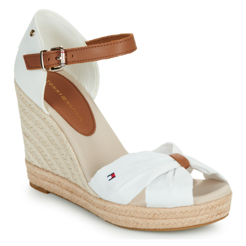 Shoes Women Espadrilles Tommy Hilfiger BASIC OPEN TOE HIGH WEDGE White
