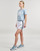 Clothing Women Shorts / Bermudas Adidas Sportswear W 3S WVN SHO White / Black