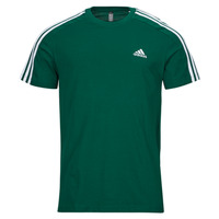 Clothing Men short-sleeved t-shirts Adidas Sportswear M 3S SJ T Green / White