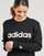 Clothing Women sweaters Adidas Sportswear W LIN FT SWT Black / White