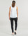 Clothing Women Tops / Sleeveless T-shirts Adidas Sportswear W BL TK White / Black