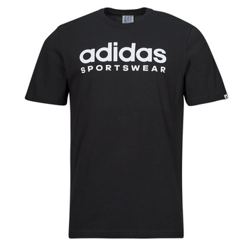 Clothing Men short-sleeved t-shirts Adidas Sportswear SPW TEE Black / White