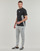 Clothing Men short-sleeved t-shirts Adidas Sportswear M FI 3S REG T Black / White