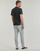 Clothing Men short-sleeved t-shirts Adidas Sportswear M FI 3S REG T Black / White