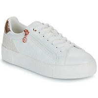 Shoes Women Low top trainers Tamaris  White / Gold