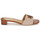 Shoes Women Mules Lauren Ralph Lauren FAY LOGO-SANDALS-FLAT SANDAL Cognac / Beige