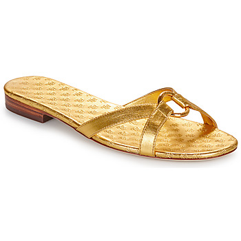 Shoes Women Mules Lauren Ralph Lauren EMMY-SANDALS-SLIDE Gold
