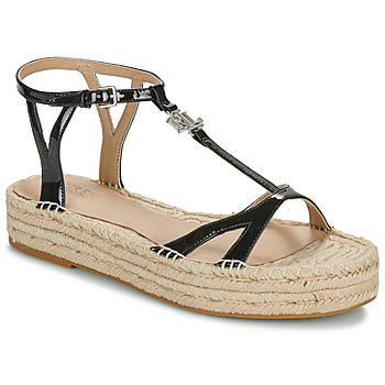 Shoes Women Sandals Lauren Ralph Lauren PAYTON-ESPADRILLES-FLAT Black
