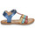 Shoes Girl Sandals Kickers DIAMANTO Marine / Metal / Multicolour