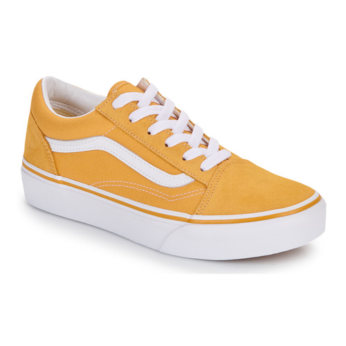 Shoes Girl Low top trainers Vans Old Skool Platform GOLDEN GLOW Yellow