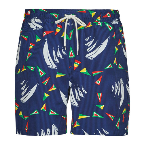 Clothing Men Trunks / Swim shorts Polo Ralph Lauren MAILLOT DE BAIN A RAYURES EN SEERSUCKER Multicolour