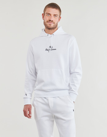 Clothing Men sweaters Polo Ralph Lauren SWEATSHIRT BRODE EN DOUBLE KNIT TECH White