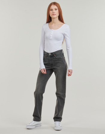 Clothing Women straight jeans Levi's 501® JEANS FOR WOMEN Black
