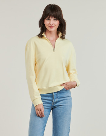 Clothing Women sweaters Levi's EVERYDAY 1/4 ZIP Yellow