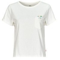 Clothing Women short-sleeved t-shirts Levi's GR MARGOT POCKET TEE White