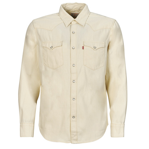 Clothing Men long-sleeved shirts Levi's BARSTOW WESTERN STANDARD Lightweight White
