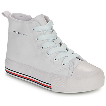 Shoes Girl High top trainers Tommy Hilfiger BEVERLY White