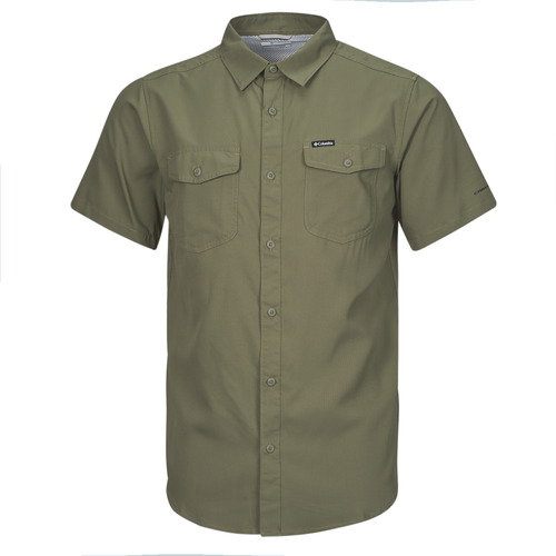 Clothing Men short-sleeved shirts Columbia Utilizer II Solid Short Sleeve Shirt Green
