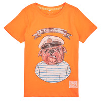Clothing Boy short-sleeved t-shirts Name it NKMTOLE SS TOP PS Orange