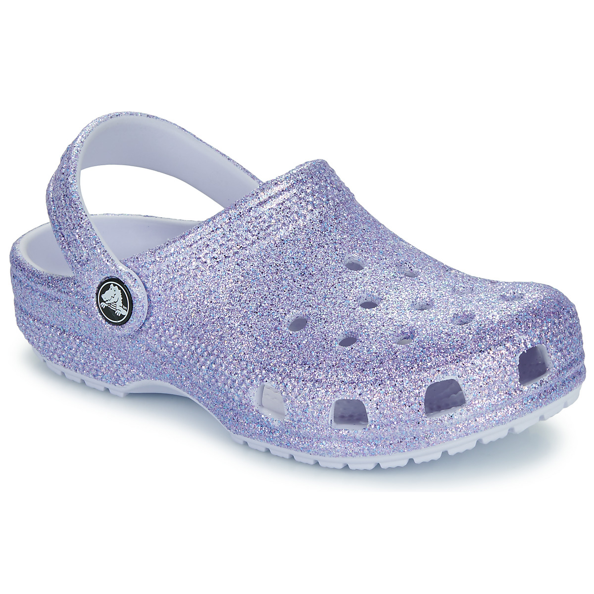 Shoes Girl Clogs Crocs Classic Glitter Clog K Violet / Glitter