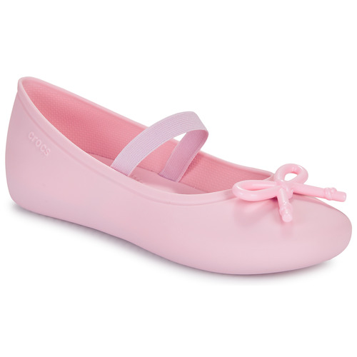 Shoes Girl Ballerinas Crocs Brooklyn Bow Flat K Pink