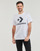 Clothing short-sleeved t-shirts Converse STAR CHEVRON TEE WHITE White