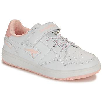 Shoes Girl Low top trainers Kangaroos K-CP Fresh EV White / Pink