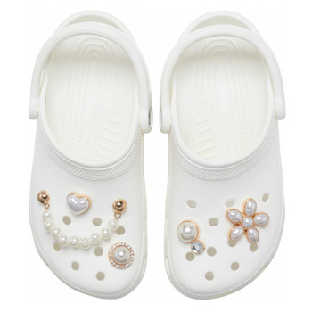 Crocs Dainty Pearl Jewelry 5 Pack White / Gold