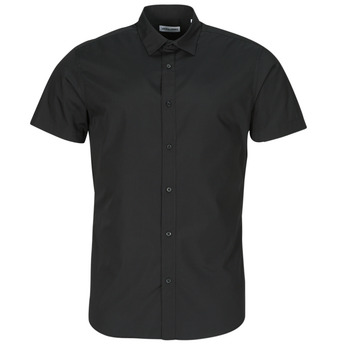 Clothing Men short-sleeved shirts Jack & Jones JJJOE SHIRT SS PLAIN Black