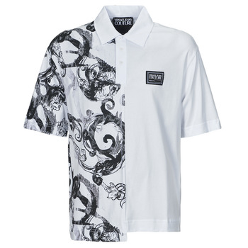 Clothing Men short-sleeved polo shirts Versace Jeans Couture 76GAG628 White / Black