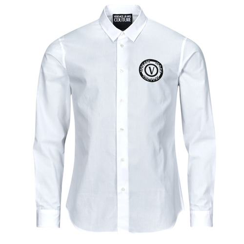 Clothing Men long-sleeved shirts Versace Jeans Couture 76GALYS1 White