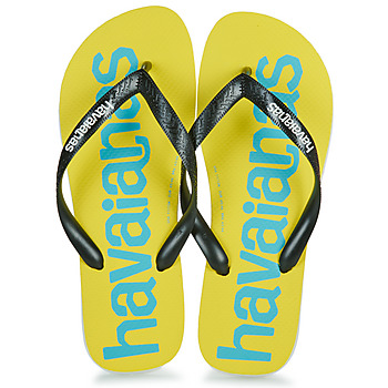 Shoes Men Flip flops Havaianas LOGOMANIA II Yellow / Black